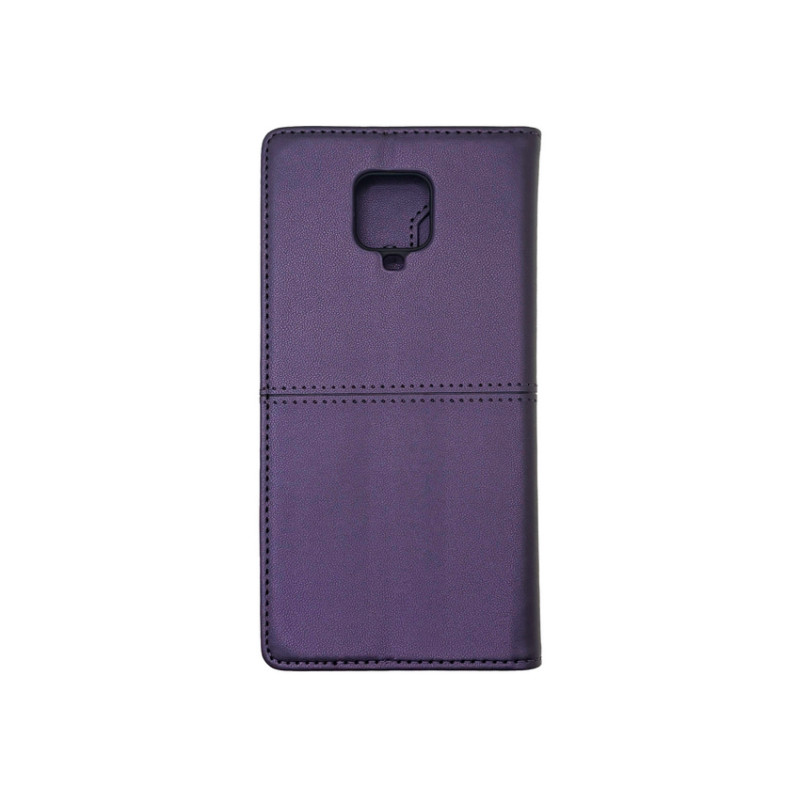 Чехол книжка кожаный GQ Xiaomi Redmi Note 9s / Pro / Max Фиолетовый