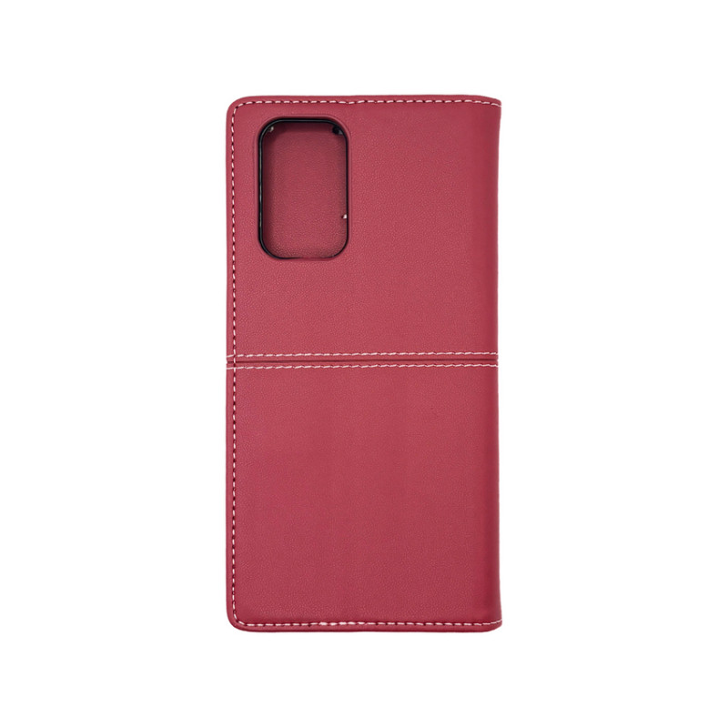 Чехол книжка кожаный GQ Xiaomi Redmi Note 10 / 10s Бордовый