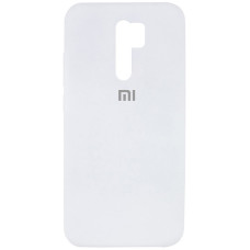 Чехол накладка Silicone Case Xiaomi Redmi 9 Белый