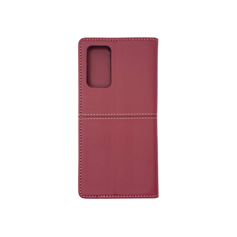 Чехол книжка кожаный GQ Xiaomi Redmi Note 11 / 11s / 12s 4G Бордовый