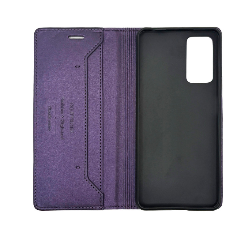 Чохол книжка шкіряний GQ Xiaomi Redmi Note 11 Pro / Note 12 Pro 4G / Poco X4 Pro NFC Фіолетовий
