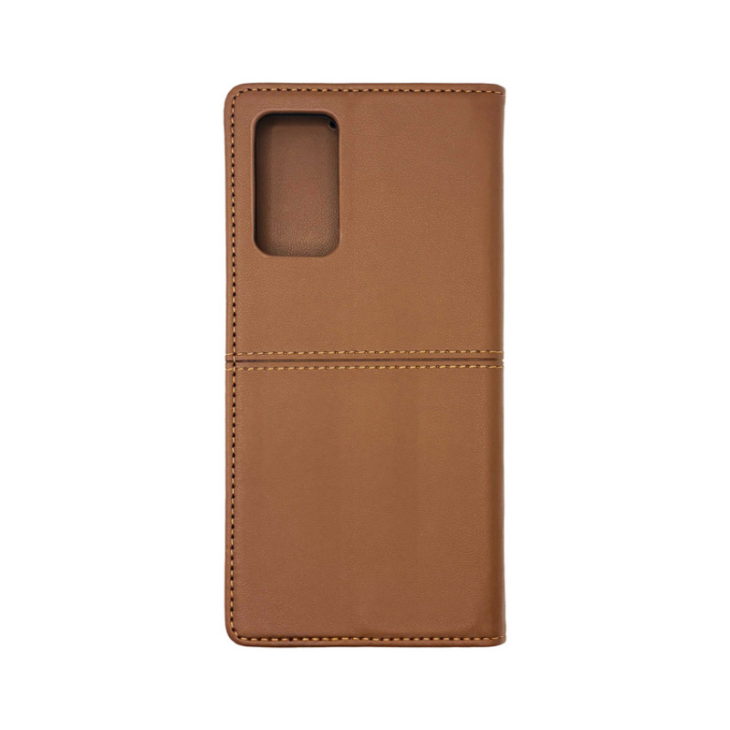 Чехол книжка кожаный GQ Xiaomi Redmi Note 11 Pro / Note 12 Pro 4G / Poco X4 Pro NFC Коричневый
