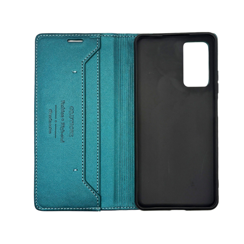Чехол книжка кожаный GQ Xiaomi Redmi Note 11 Pro / Note 12 Pro 4G / Poco X4 Pro NFC Зеленый