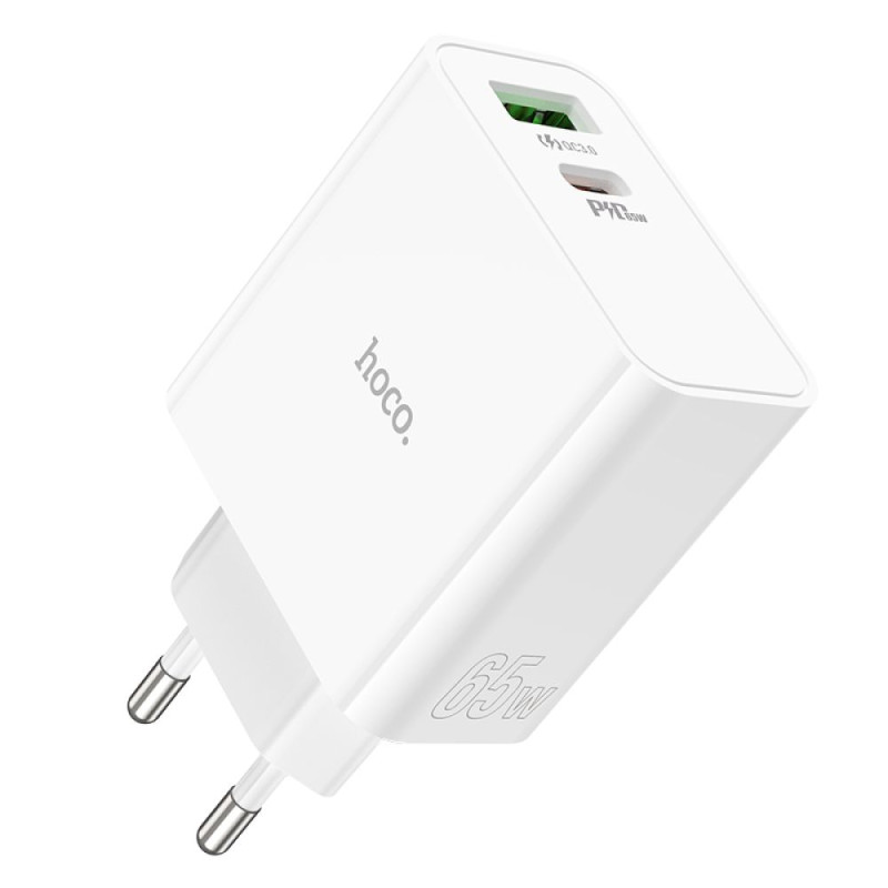 Сетевой адаптер Hoco C113A Awesome PD+QC 65W White