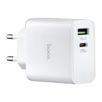 Мережевий адаптер Hoco C113A Awesome PD+QC 65W White
