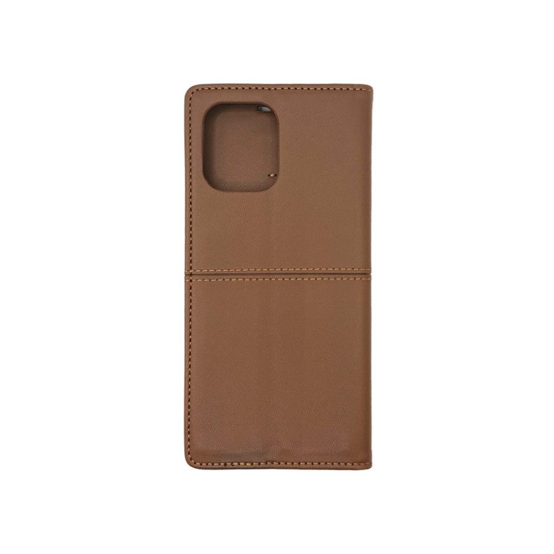 Чохол книжка шкіряний GQ Xiaomi Redmi 12 / Poco M6 Pro 5G Коричневий