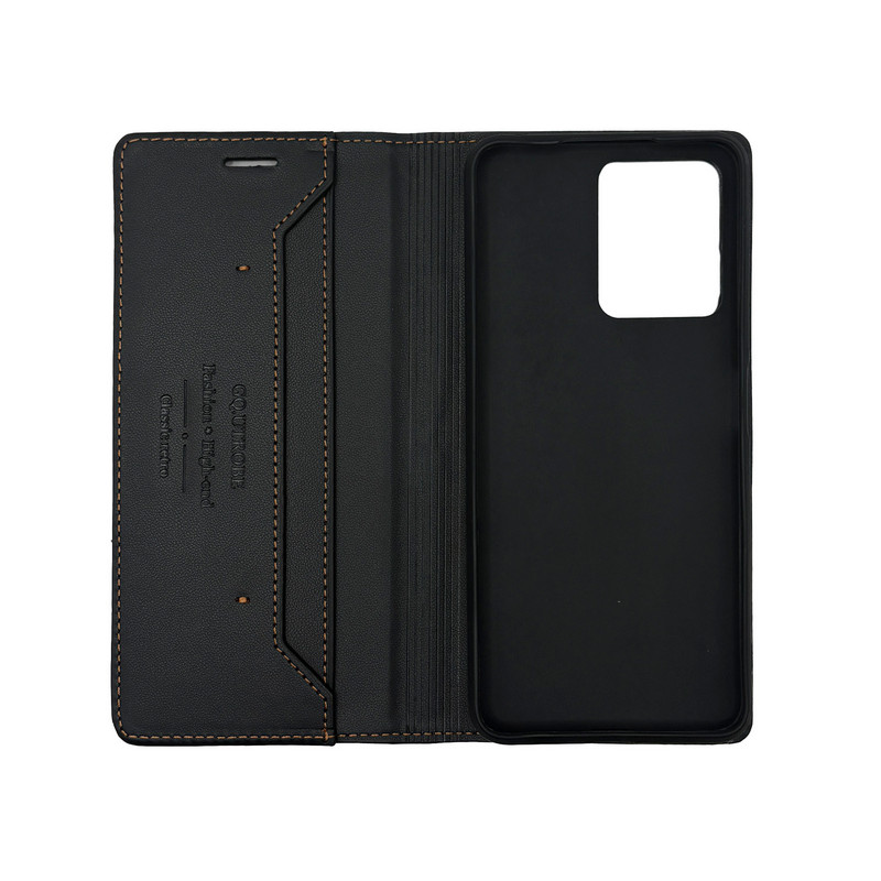 Чохол книжка шкіряний GQ Xiaomi Redmi Note 12 4G Чорний