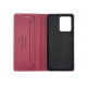 Чехол книжка кожаный GQ Xiaomi Redmi Note 12 4G Бордовый