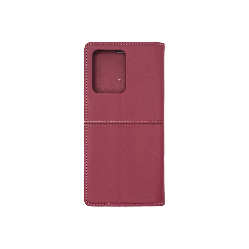 Чехол книжка кожаный GQ Xiaomi Redmi Note 12 4G Бордовый