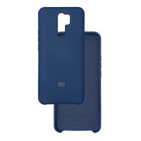 Чехол накладка Silicone Case Xiaomi Redmi 9 Темно-синий