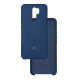 Чехол накладка Silicone Case Xiaomi Redmi 9 Темно-синий