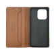 Чехол книжка кожаный GQ Xiaomi Redmi 10C Коричневый
