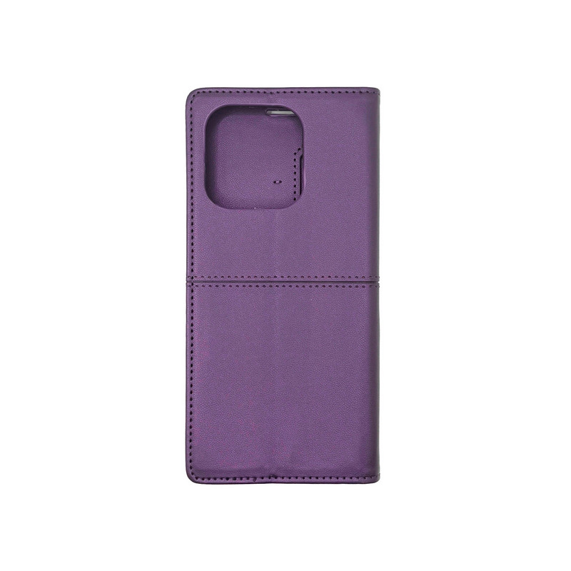Чехол книжка кожаный GQ Xiaomi Redmi 13C / Poco C65 Фиолетовый