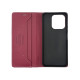 Чехол книжка кожаный GQ Xiaomi Redmi 13C / Poco C65 Бордовый