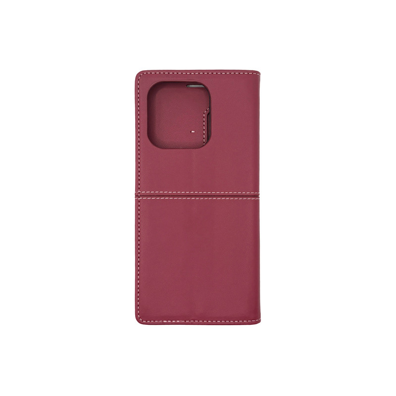 Чехол книжка кожаный GQ Xiaomi Redmi 13C / Poco C65 Бордовый