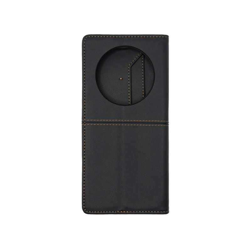 Чехол книжка кожаный GQ Xiaomi Redmi 14C / Poco C75 Черный