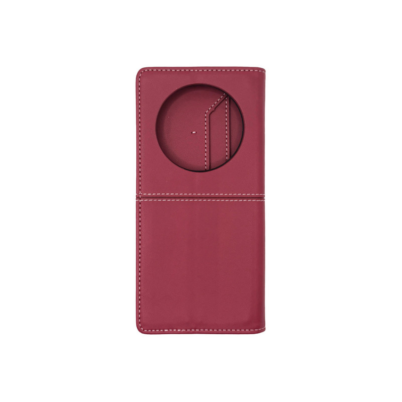 Чохол книжка шкіряний GQ Xiaomi Redmi 14C / Poco C75 Бордовий
