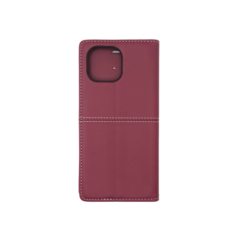 Чохол книжка шкіряний GQ Xiaomi Mi 11 lite Бордовий