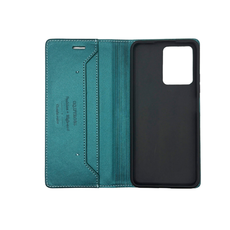 Чехол книжка кожаный GQ Xiaomi Redmi Note 12 4G Зеленый