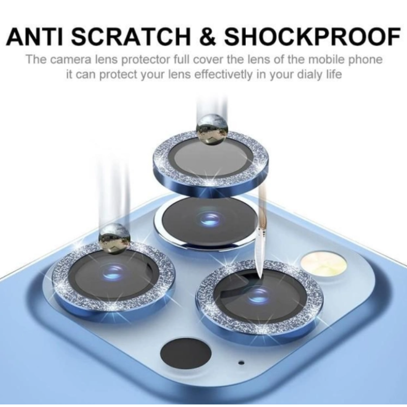 Захисне скло для камери iPhone 13 Pro / 13 Pro Max Shining Blue