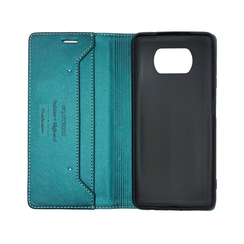 Чохол книжка шкіряний GQ Xiaomi Poco X3 / X3 Pro NFC Зелений