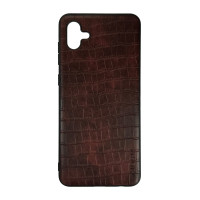 Чохол накладка AIORIA Crocodile Texture Samsung A04 Темно-коричневий