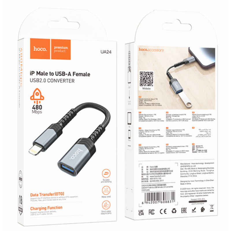 OTG USB-Lightning Hoco UA24