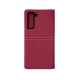 Чехол книжка кожаный GQ Samsung S21 FE Бордовый
