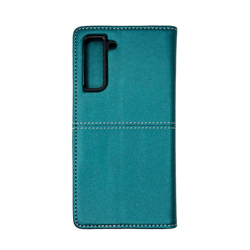 Чохол книжка шкіряний GQ Samsung S21 FE Зелений