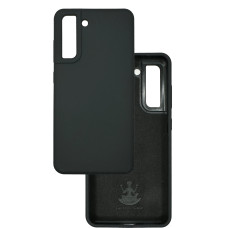 Чохол накладка Silicone Cover Soft Touch ВК Samsung S21 FE Чорний