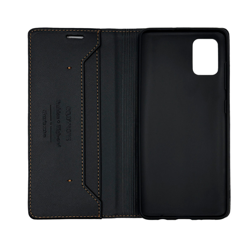 Чохол книжка шкіряний GQ Samsung A71 Чорний