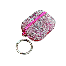Чехол футляр для наушников AirPods Pro2  Bling Grainy Diamond Box Rose