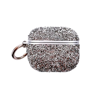 Чохол футляр для навушників AirPods Pro2  Bling Grainy Diamond Box Silver