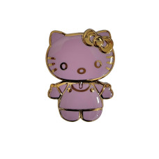 Попсокет с подставкой Hello Kitty с зеркальцем Сиреневый