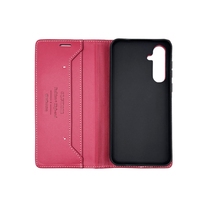 Чохол книжка шкіряний GQ Samsung A54 5G Бордовий