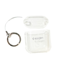 Чехол футляр для наушников AirPods 1/2 Spigen Shockproof Transparent