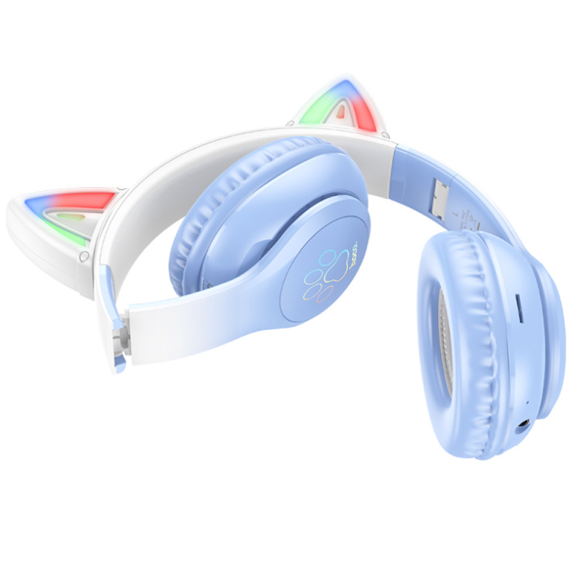 Навушники Hoco W42 Cat ears Blue