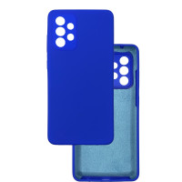 Чохол накладка Silicone Cover Soft Touch ЗК Samsung A52 Електрик