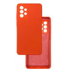 Чохол накладка Silicone Cover Soft Touch ЗК Samsung A52 Помаранчевий (Fiesta)