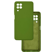Чехол накладка Silicone Cover Soft Touch ЗК Samsung A22 / M32 / M22 Хаки