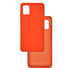 Чохол накладка Silicone Cover Soft Touch ОК Samsung A51 Помаранчевий (Fiesta)