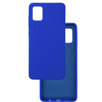 Чехол накладка Silicone Cover Soft Touch ОК Samsung A51 Электрик