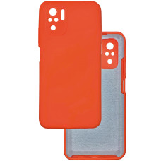Чохол накладка Silicone Cover Soft Touch ЗК Xiaomi Redmi Note 10 / 10s / Poco M5s Помаранчевий (Fiesta)