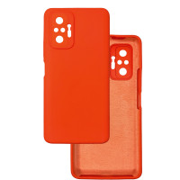 Чехол накладка Silicone Cover Soft Touch ЗК Xiaomi Redmi Note 10 Pro / Max Оранжевый (Fiesta)