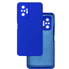 Чехол накладка Silicone Cover Soft Touch ЗК Xiaomi Redmi Note 10 Pro / Max Электрик
