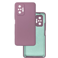 Чохол накладка Silicone Cover Soft Touch ЗК Xiaomi Redmi Note 10 Pro / Max Чорничний
