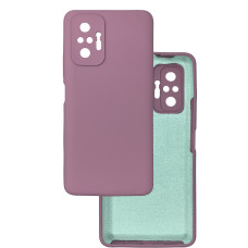 Чехол накладка Silicone Cover Soft Touch ЗК Xiaomi Redmi Note 10 Pro / Max Черничный