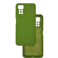 Чехол накладка Silicone Cover Soft Touch ЗК Xiaomi Redmi Note 11 / Note 11s 4G Хаки