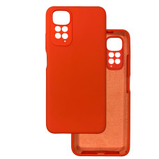 Чехол накладка Silicone Cover Soft Touch ЗК Xiaomi Redmi Note 11 Pro / Note 12 Pro 4G / Poco X4 NFC Оранжевый (Fiesta)
