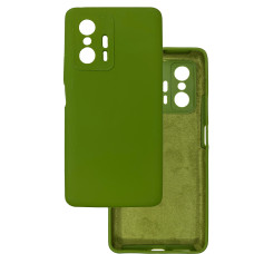 Чохол накладка Silicone Cover Soft Touch ЗК Xiaomi 11T / 11T Pro Хакі